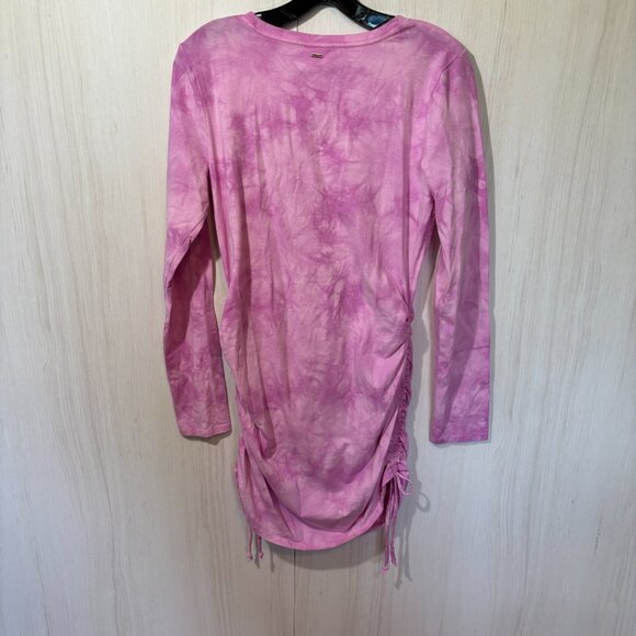 Victoria's Secret PINK Solid Bodycon Cinched Dress, Tie Dye Pink, NWT, Sz L - Picture 7 of 8
